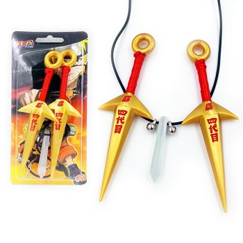 Naruto anime cos weapons+necklace