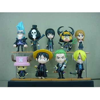 One Piece anime figures(9pcs a set)