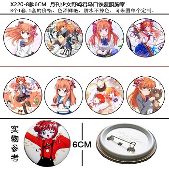 Nozakikun anime brooches pins(8pcs a set)