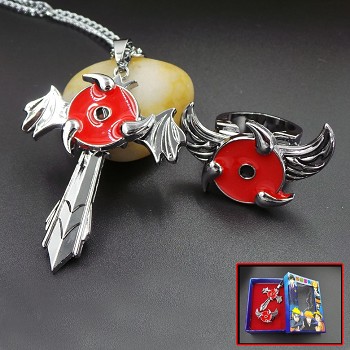 Naruto anime necklace+ring