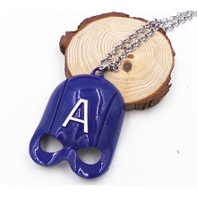 Captain America anime necklace