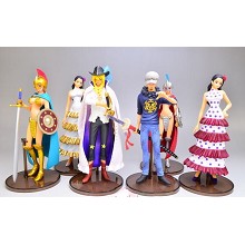 One Piece anime figures(6pcs a set)