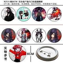 Tokyo ghoul anime brooches pins(8pcs a set)