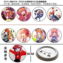 Nozakikun anime brooches pins(8pcs a set)