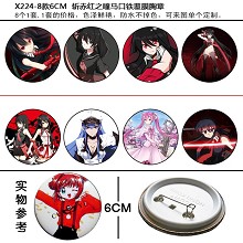 Akame ga KILL! anime brooches pins(8pcs a set)