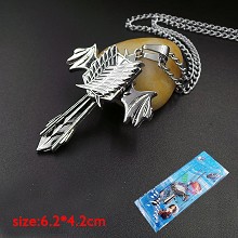 Attack on Titan anime necklace