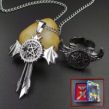 Kuroshitsuji anime necklace+ring