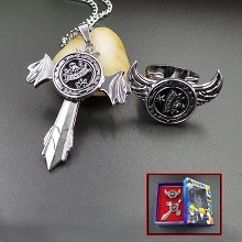 Reborn anime necklace+ring