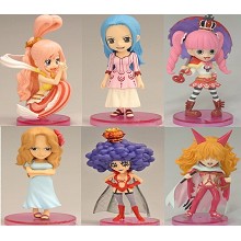 One Piece anime figures(6pcs a set)