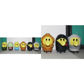 Doodle jump anime figures(6pcs a set)