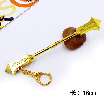 League of Legends anime cos weapon key chain