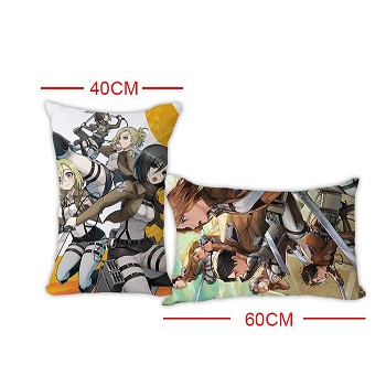 Attack on Titan anime double side pillow