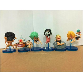 One Piece anime figures(6pcs a set)