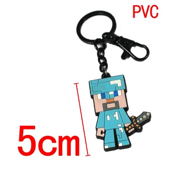 Minecraft anime key chain