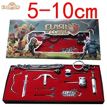 Clash of Clans anime cos weapon key chains(10pcs a set)