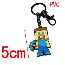 Minecraft anime key chain