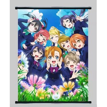 Love Live anime wall scroll