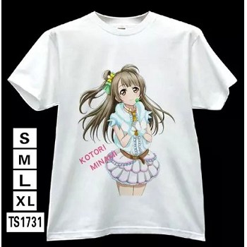 Love Live anime white t-shirt