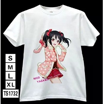 Love Live anime white t-shirt