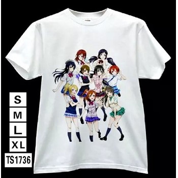 Love Live anime white t-shirt