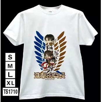 Attack on Titan anime white t-shirt