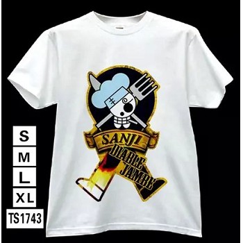 One Piece anime white t-shirt