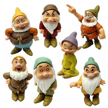 7 Zwergeas Brettspiel anime figures(7pcs a set)