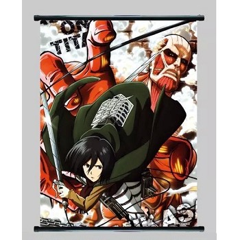 Attack on Titan anime wallscroll