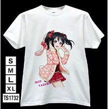 Love Live anime white t-shirt