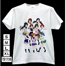 Love Live anime white t-shirt