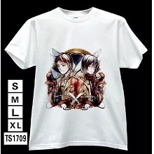 Attack on Titan anime white t-shirt