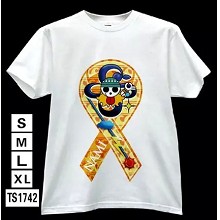 One Piece anime white t-shirt