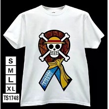 One Piece anime white t-shirt