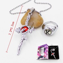 The Sword of Damocles anime necklace+ring