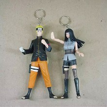 Naruto anime figure key chains(2pcs a set)