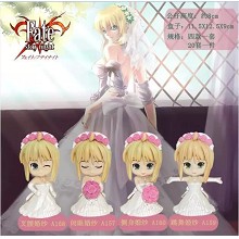 Fate Saber anime figures set(4pcs a set)