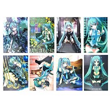 Hatsune Miku anime posters(8pcs a set)