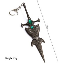 League of Legends cos weapon key chain