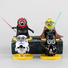 Star Wars Despicable Me figures set(4pcs a set)