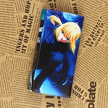 Fate saber pu long wallet