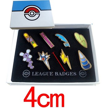 Pokemon anime brooches pins a set