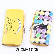 Ansatsu Kyoushitsu anime pu long wallet/purse