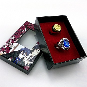 Kuroshitsuji rings set(2pcs a set)