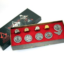 Assassin's Creed necklace+ring+brooch set(10pcs a ...