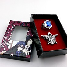 Kuroshitsuji brooch+ring set(2pcs a set)