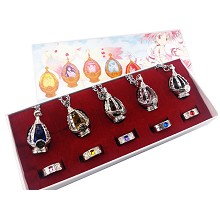 Puella Magi Madoka Magica necklaces+rings a set