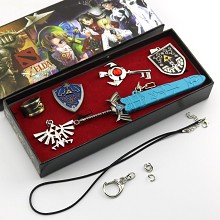 The legend of Zelda necklaces set(6pcs a set)