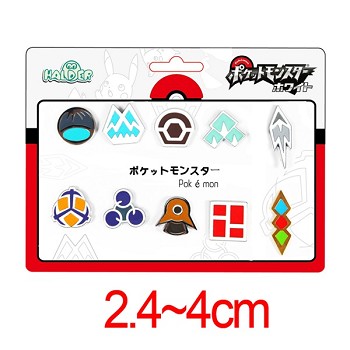 Pokemon anime brooches pins a set