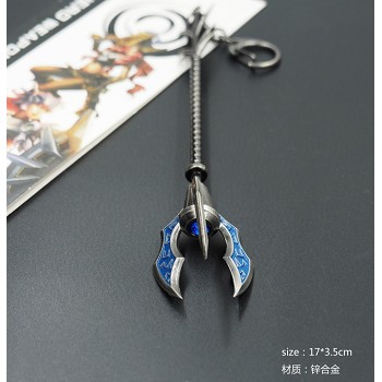 League of Legends cos weapon key chain