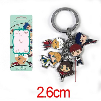 Fate stay night key chains a set